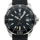 Tag Heuer Aquaracer Calibre 5 Automatic Black Dial Black Rubber Strap Watch for Men - WAY211A.FT6151