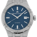 Maurice Lacroix Aikon Automatic Blue Dial Silver Steel Strap Watch For Men - AI6008-SS002-430-1