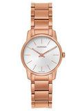 Calvin Klein City White Mother of Pearl Dial Rose Gold Steel Strap Watch for Women - K2G23646
