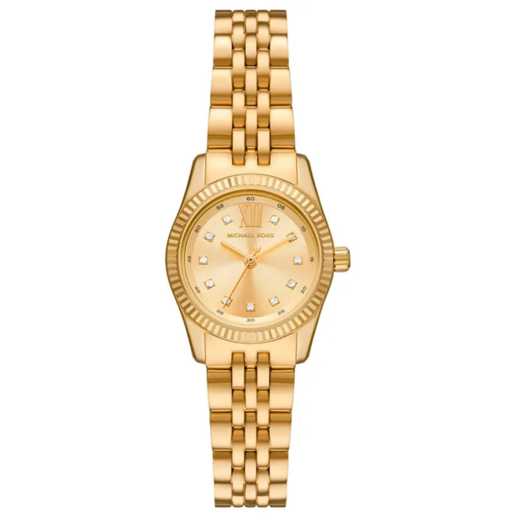Michael Kors Lexington Analog Gold Dial Gold Steel Strap Watch for Women - MK4741
