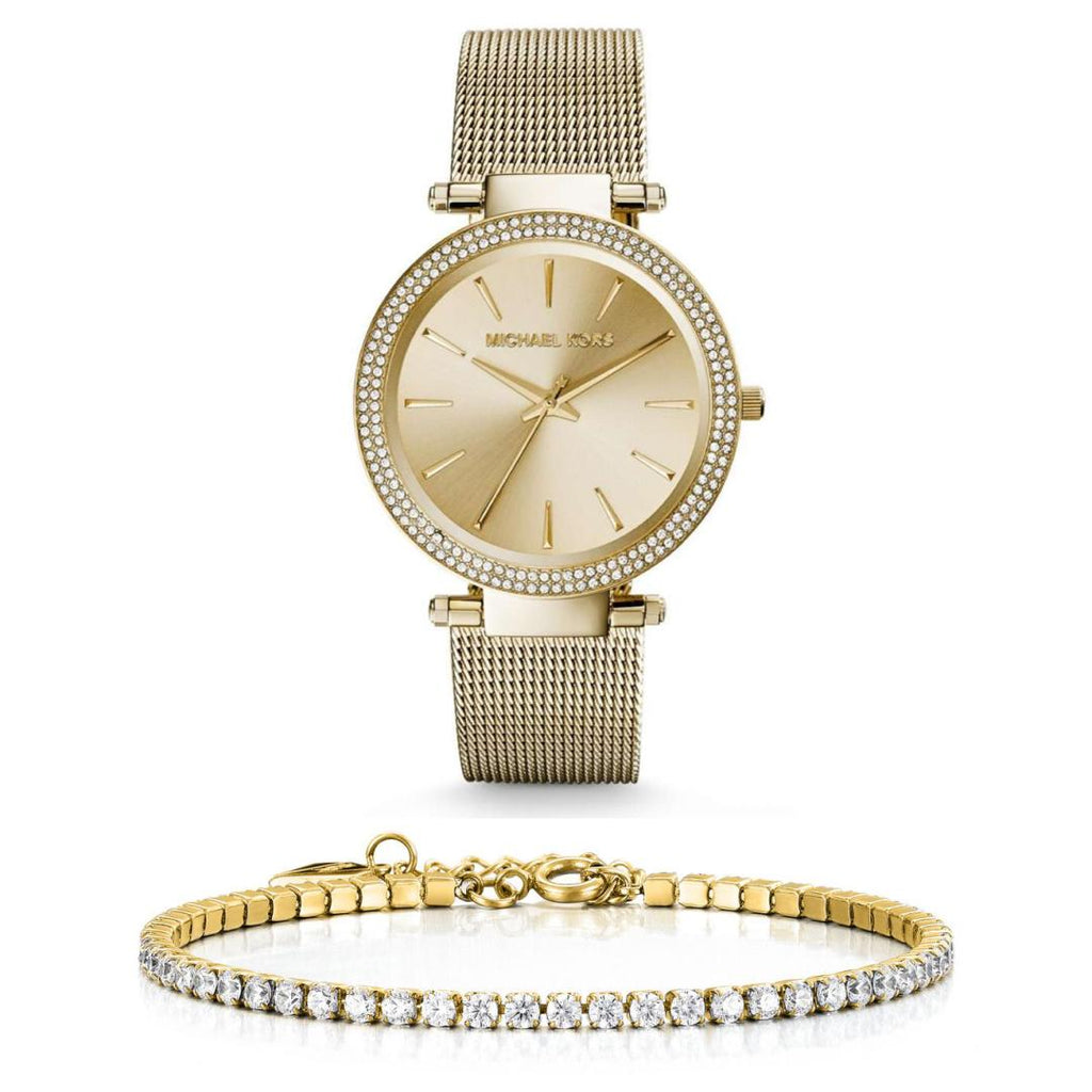 Michael Kors Darci Gold Dial Gold Mesh Bracelet Watch for Women - MK3368
