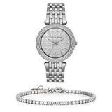 Michael Kors Darci Silver Dial Silver Steel Strap Watch for Women - MK3404