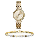 Michael Kors Darci Gold Dial Gold Steel Strap Watch for Women - MK3430