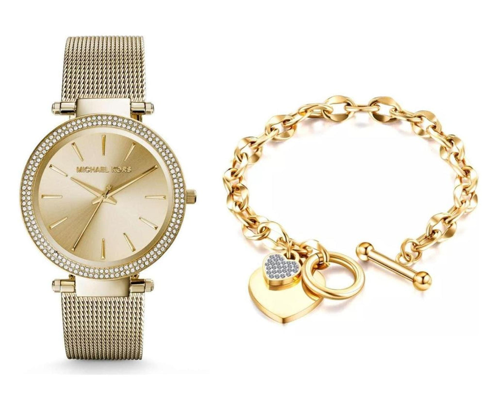 Michael Kors Darci Gold Dial Gold Mesh Bracelet Watch for Women - MK3368