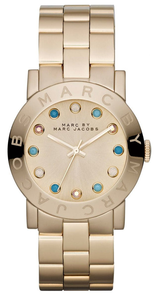 Marc Jacobs Amy Dexter Gold Dial Gold Steel Strap Watch for Women - MBM3215
