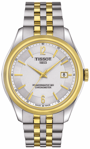 Tissot Ballade Powermatic 80 Chronometer Silver Dial Two Tone Steel Strap Watch For Men - T108.408.22.037.00