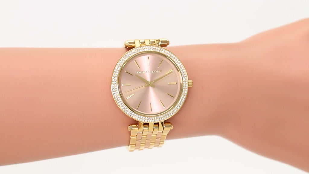 Michael Kors Darci Rose Gold Dial Rose Gold Steel Strap Watch for Women - MK3507