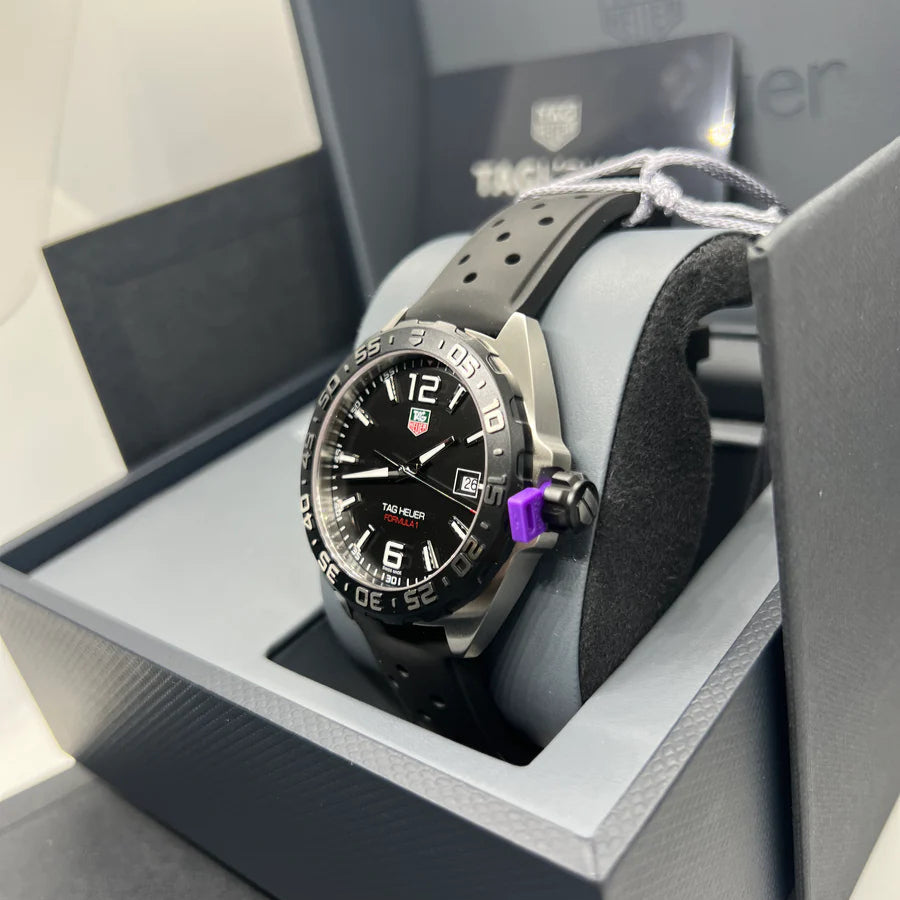 Tag Heuer Formula 1 Quartz Blue Dial Black Rubber Strap Watch for Men - WAZ1118.FT8023