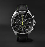 Tag Heuer Formula 1 Aston Martin Black Dial Black Leather Strap Watch for Men - CAZ101P.FC8245