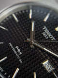 Tissot PRX Powermatic 80 Black Dial Black Leather Strap Watch for Men - T137.407.16.051.00