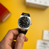 Tissot PRX Powermatic 80 Black Dial Black Leather Strap Watch for Men - T137.407.16.051.00