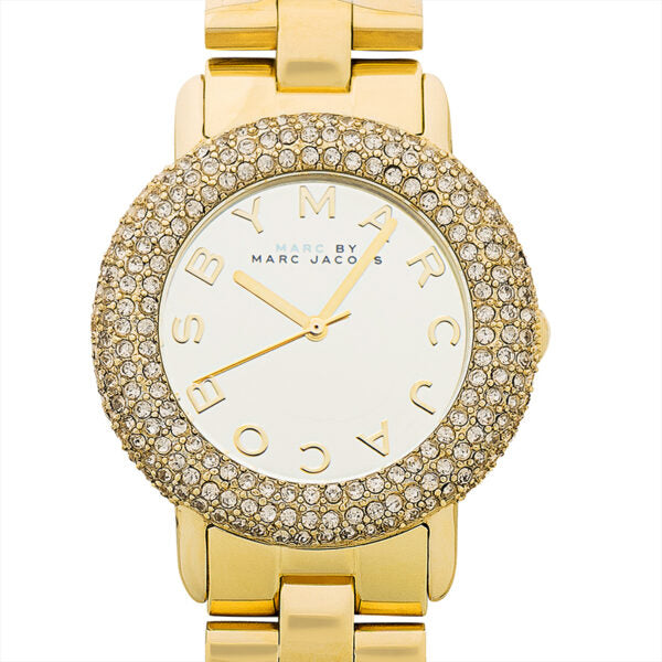Marc Jacobs Marci Gold Dial Gold Steel Strap Watch for Women - MBM3191