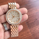 Michael Kors Darci Rose Gold Dial Rose Gold Steel Strap Watch for Women - MK3439