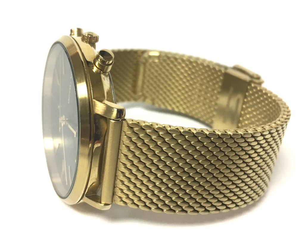 Michael Kors Jaryn Black Dial Gold Steel Strap Watch for Men - MK8503