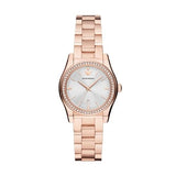 Emporio Armani Federica Analog Mother of Pearl Dial Rose Gold Steel Strap Watch for Women - AR11558