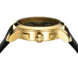 Tory Burch The Tory Chronograph Black Dial Black Leather Strap Watch for Women - TBW1055