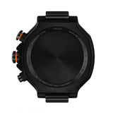 Tissot T Race Chronograph Black Dial Orange Rubber Strap Watch for Men - T141.417.37.051.02