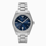 Emporio Armani Frederico Analog Blue Dial Silver Steel Strap Watch for Men - AR11620