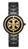Tory Burch Reva Black Dial Black Steel Strap Watch for Women - TBW4039