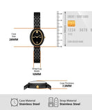 Tory Burch Oval Black Dial Black Steel Strap Watch for Women - TBW6035