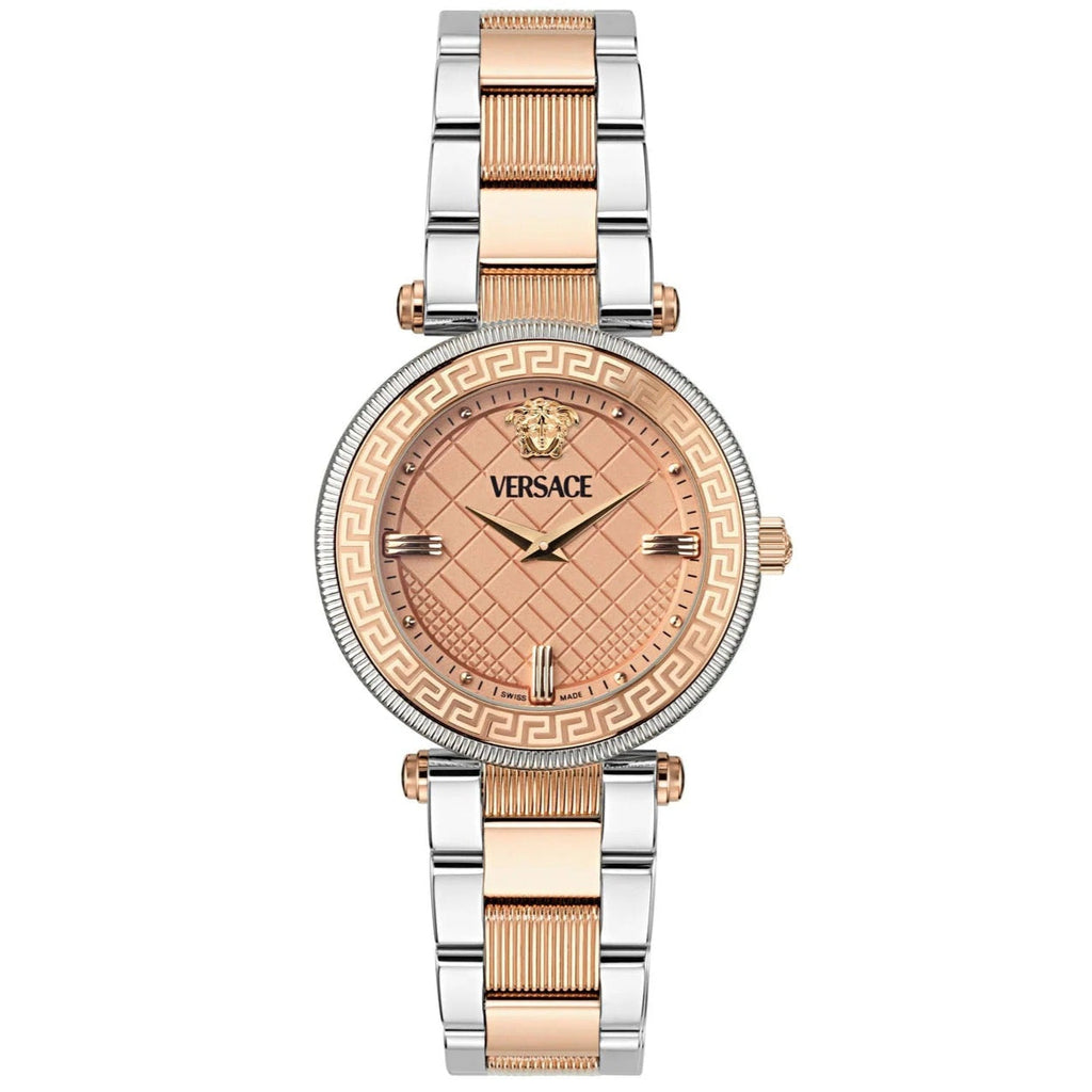 Versace Reve Analog Rose Gold Dial Two Tone Steel Strap Watch for Women - VE8B00424