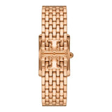 Tory Burch Eleanor Mother of Pearl White Dial Rose Gold Steel Strap Watch for Women - TBW1079