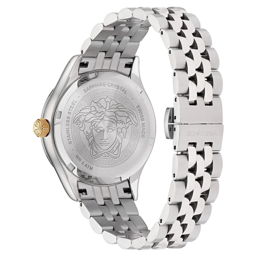 Versace Hellenyium Quartz Silver Dial Silver Steel Strap Watch for Women - VE2S00322