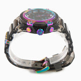 Versace Icon Active Chronograph Black Dial Grey Silicone Strap Watch for Men - VEZ701022