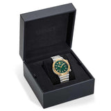 Versace Greca Logo Diver Quartz Green Dial Two Tone Steel Strap Watch for Men - VE8G00524