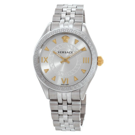 Versace Hellenyium Quartz Silver Dial Silver Steel Strap Watch for Women - VE2S00322