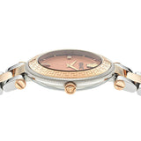 Versace Reve Analog Rose Gold Dial Two Tone Steel Strap Watch for Women - VE8B00424