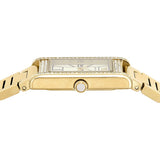 Emporio Armani Genni Crystals Mother of Pearl Dial Gold Steel Strap Watch for Women - AR11659