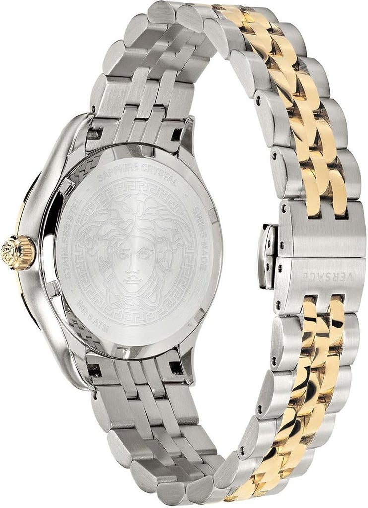 Versace Hellenyium Quartz Green Dial Two Tone Steel Strap Watch for Women - VEHU00420