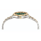 Versace Hellenyium Quartz Green Dial Two Tone Steel Strap Watch for Women - VEHU00420