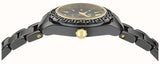 Versace DV One Mini Black Dial Black Steel Strap Watch for Women - VE9F00124