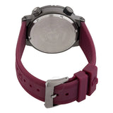 Versace Greca Logo Diver Quartz Black Dial Purple Rubber Strap Watch for Men - VE8G00224