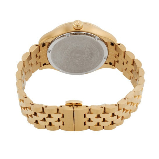 Versace Virtus Quartz Gold Dial Gold Steel Strap Watch for Women - VEHU00720