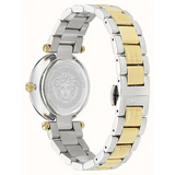 Versace Reve Analog White Dial Two Tone Steel Strap Watch for Women - VE8B00724