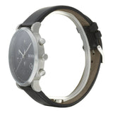 Hugo Boss Integrity Chronograph Black Dial Black Leather Strap Watch for Men - 1513777