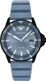 Emporio Armani Sea Explorer Divers Blue Dial Blue Silicone Strap Watch for Men - AR11685