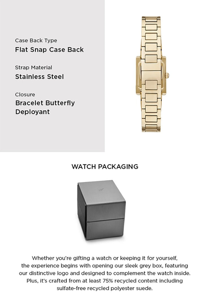 Emporio Armani Genni Crystals Gold Dial Gold Steel Strap Watch for Women  - AR11663