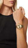 Versace Virtus Quartz Gold Dial Gold Steel Strap Watch for Women - VEHU00720