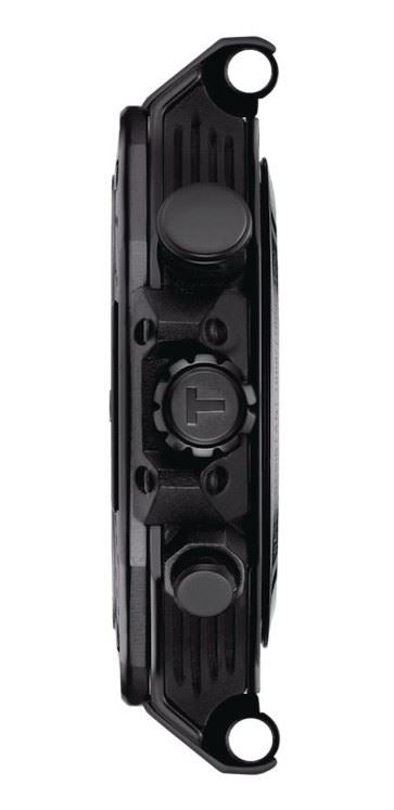 Tissot T Race Chronograph Black Dial Red Rubber Strap Watch for Men - T141.417.37.061.01