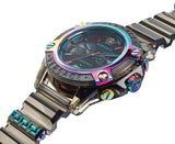 Versace Icon Active Chronograph Black Dial Grey Silicone Strap Watch for Men - VEZ701022