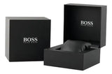 Hugo Boss Trace Chronograph Black Dial Black Leather Strap Watch for Men - 1514003