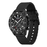 Hugo Boss Admiral Chronograph Black Dial Black Nylon Strap Watch for Men - 1513918
