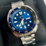Seiko Prospex Save The Ocean Diver's Automatic Blue Dial Silver Steel Strap Watch for Men - SRPD21J1