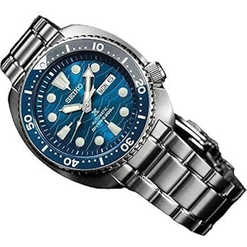 Seiko Prospex Save The Ocean Diver's Automatic Blue Dial Silver Steel Strap Watch for Men - SRPD21J1