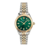 Versace Hellenyium Quartz Green Dial Two Tone Steel Strap Watch for Women - VEHU00420