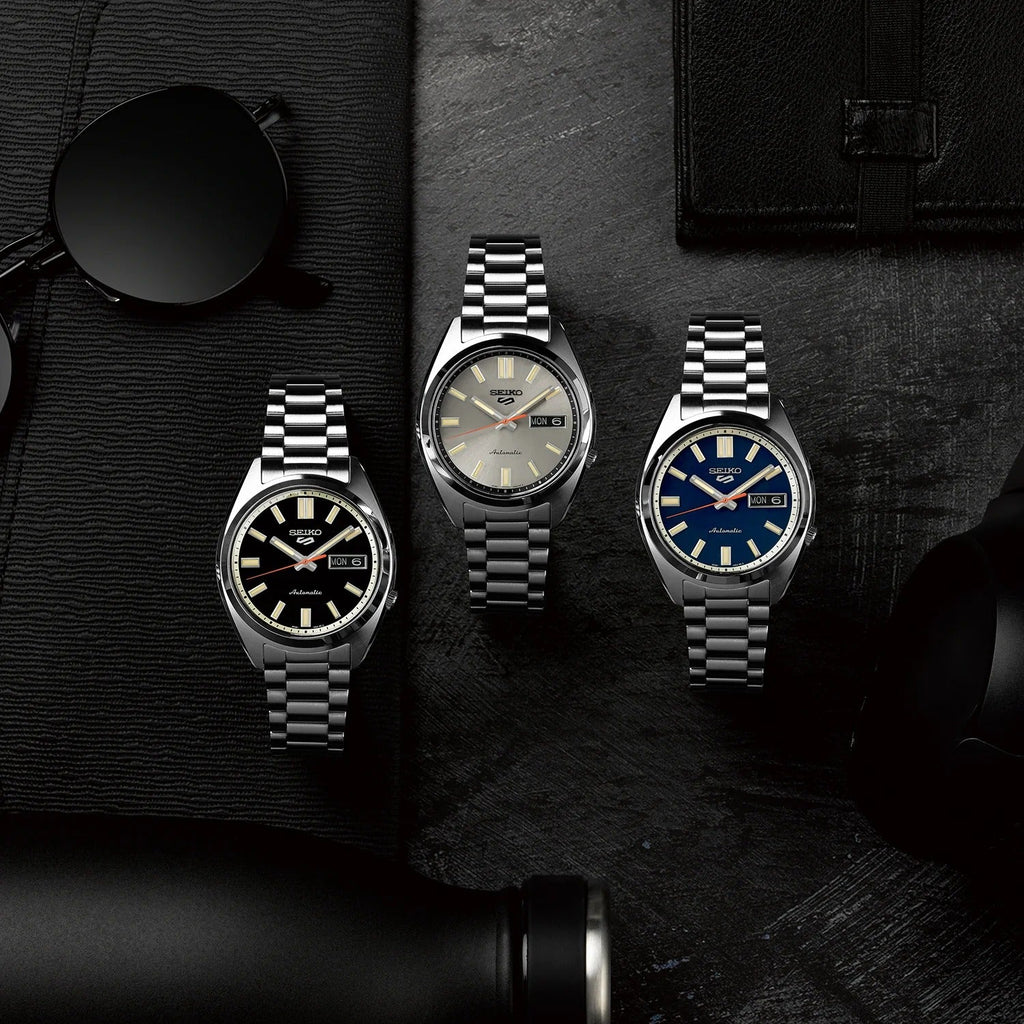 Seiko 5 Sports SNXS Automatic Blue Dial Silver Steel Strap Watch for Men - SRPK87K1